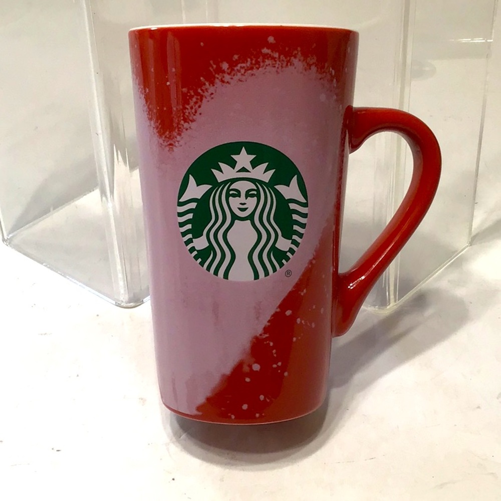 Pink heart Starbucks cup 16 oz RARE